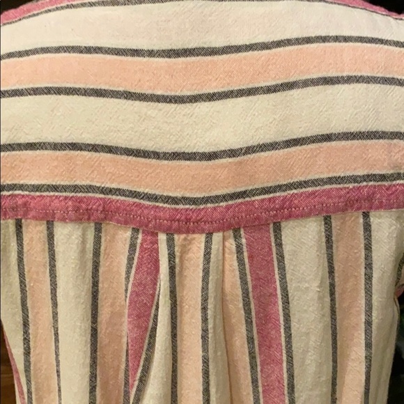 Splendid Linen Button Front Midi Dress NEW - Picture 4 of 9